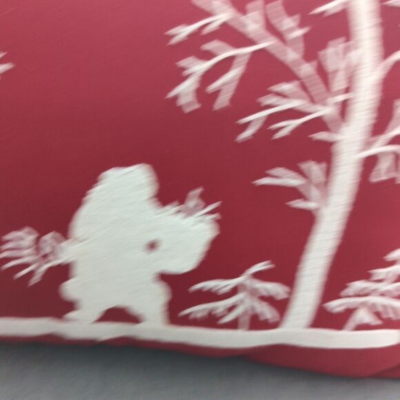 Pottery Barn Christmas Santa Pillow Red Embroidered Holiday Seasonal Decor - Picture 5 of 7